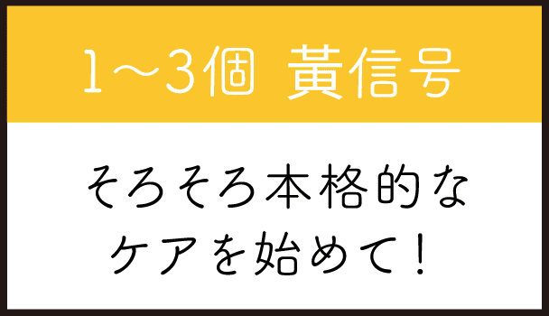 そろそろ本格的なケアを始めて