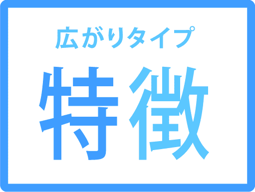 広がりタイプ特徴