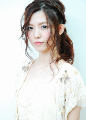 編み込み＆ハーフアップできめすぎない可愛いセット